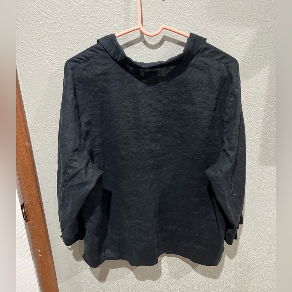 Westbound Essentials Black Button Down Euc 100% L… - image 3